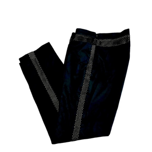 Akris Punto Black Mesh Side‎ Stripe Pants US 6
